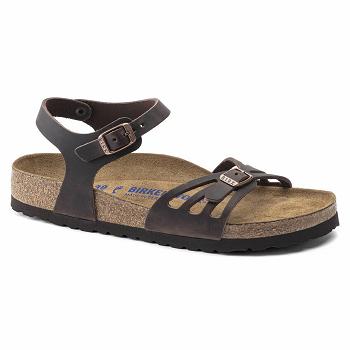 Sandále Birkenstock Bali Soft Footbed Oiled Kozene Damske Hnede | SK 208DFM